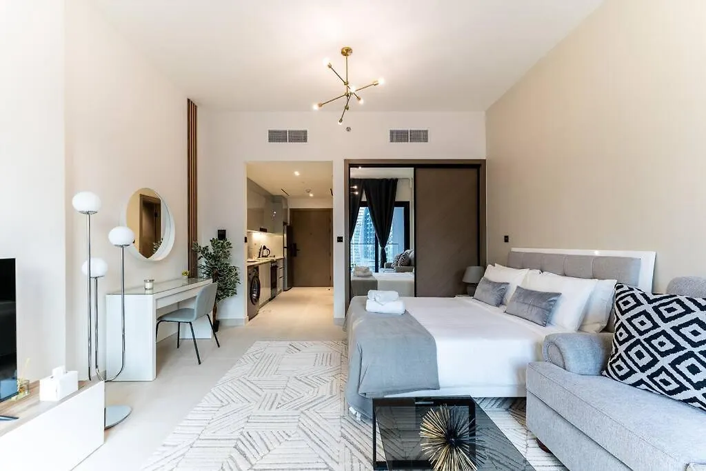 Havn - Studio In Business Bay, Burj Khalifa View Dubai